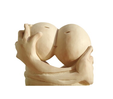 Skulptur mit dem Titel "Love" von Elisaveta Sivas, Original-Kunstwerk, Ton
