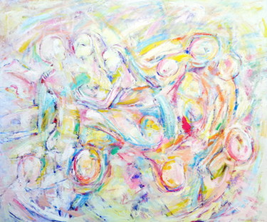 Malerei mit dem Titel "ONLY LOVE" von Elisaveta Sivas, Original-Kunstwerk, Öl
