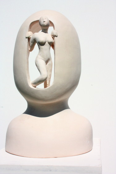 Скульптура под названием "Meeting with the re…" - Elisaveta Sivas, Подлинное произведение искусства, Глина