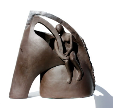 Sculpture intitulée "Affectionate Relati…" par Elisaveta Sivas, Œuvre d'art originale, Argile