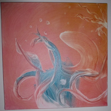 Peinture intitulée "dragon-bleu.jpg" par Elise Latoile, Œuvre d'art originale