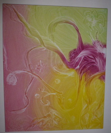 Peinture intitulée "tentacule-violet.jpg" par Elise Latoile, Œuvre d'art originale