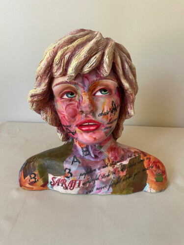 Sculpture titled "(B N°01) Buste Sarah" by Elise Cabanes, Original Artwork, Resin