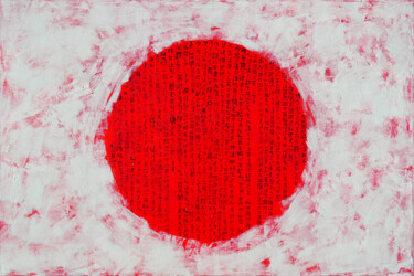 Pittura intitolato "Settled Red" da Elise Eekhout, Opera d'arte originale, Acrilico