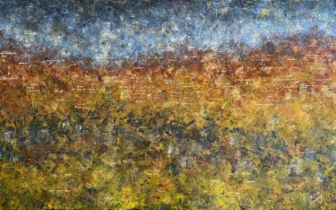 Malerei mit dem Titel "Drowned Land 02" von Elise Eekhout, Original-Kunstwerk, Acryl