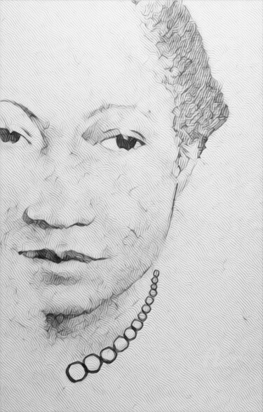 Drawing titled "Augusta Savage" by Elisetot, Original Artwork, Pencil