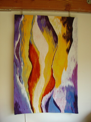 纺织艺术 标题为“La Faille” 由Elisabeth Roux, 原创艺术品, 挂毯