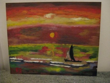 Pintura titulada "Navegando" por Elizabeth S, Obra de arte original