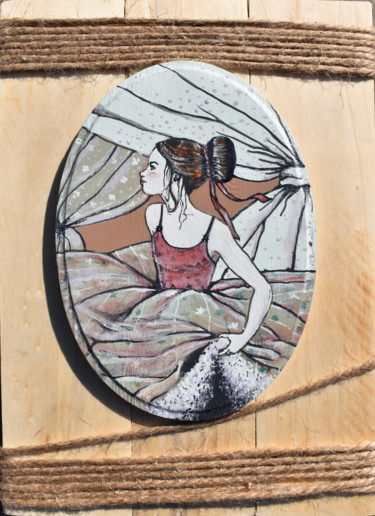 Картина под названием "Le petit Rat" - Elisabeth Tiffon (Eli TIFFON CUENCA), Подлинное произведение искусства, Акварель