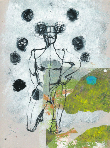 Рисунок под названием "Hybride I" - Elisabeth Tiffon (Eli TIFFON CUENCA), Подлинное произведение искусства, Чернила