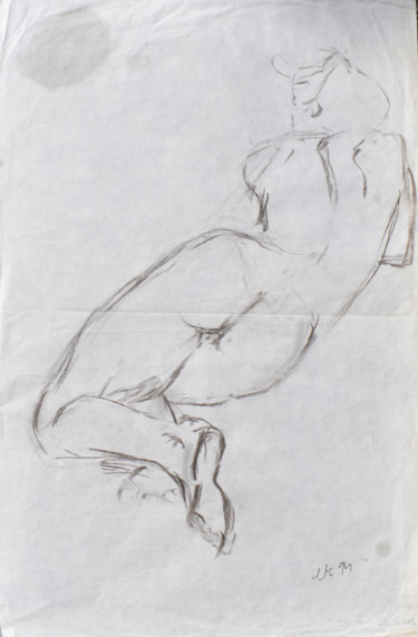 Zeichnungen mit dem Titel "La danseuse I" von Elisabeth Tiffon (Eli TIFFON CUENCA), Original-Kunstwerk, Bleistift