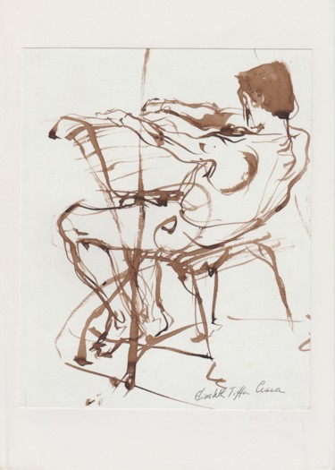 Картина под названием "Le britanique VI" - Elisabeth Tiffon (Eli TIFFON CUENCA), Подлинное произведение искусства, Другой