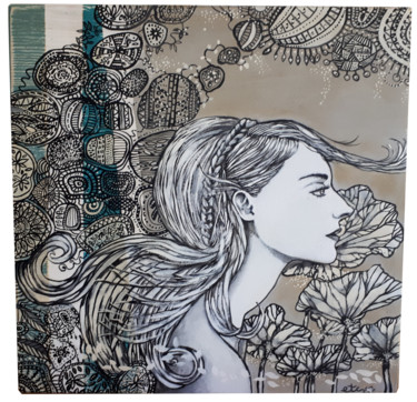 L'issue Peinture intitulée "L'issue" par Elisabeth Tiffon (Eli TIFFON CUENCA), Œuvre d'art originale, Acrylique