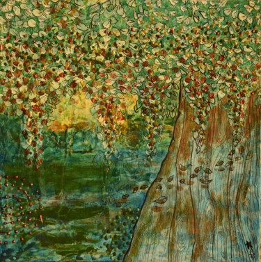 Peinture intitulée "Arborescense I" par Elisabeth Tiffon (Eli TIFFON CUENCA), Œuvre d'art originale, Acrylique Monté sur Pan…