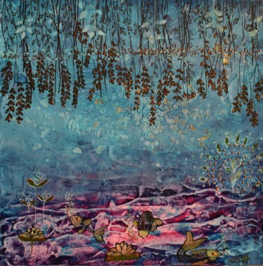 Pittura intitolato "Entre terre et mer" da Elisabeth Tiffon (Eli TIFFON CUENCA), Opera d'arte originale, Acrilico