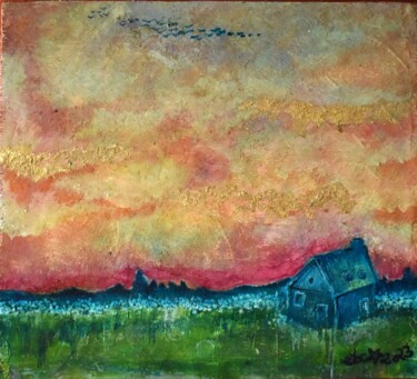 Картина под названием "Sweet home" - Elisabeth Tiffon (Eli TIFFON CUENCA), Подлинное произведение искусства, Акрил Установле…