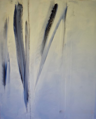 Painting titled "Plumes" by Elitrompe, Original Artwork, Acrylic Mounted on Wood Stretcher frame