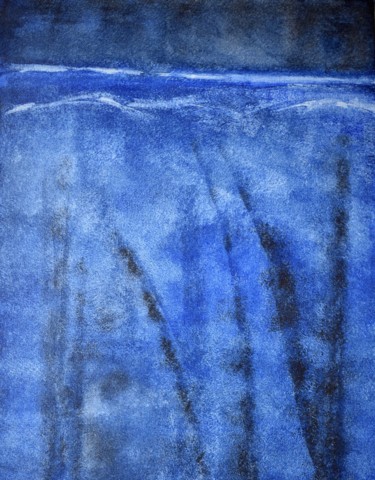 Peinture intitulée "Mer derrière les he…" par Elitrompe, Œuvre d'art originale, Acrylique
