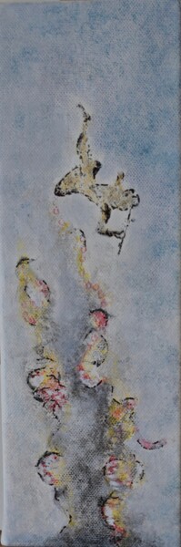 Peinture intitulée "L'Ange enchaîné par…" par Elitrompe, Œuvre d'art originale, Acrylique