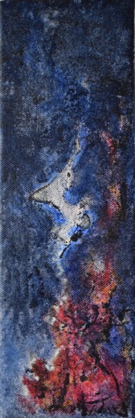 Painting titled "L'Ange consumé par…" by Elitrompe, Original Artwork, Acrylic