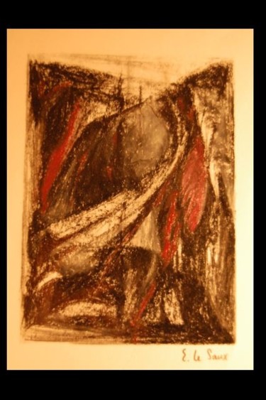 Pittura intitolato "Etude de tissus" da Elitrompe, Opera d'arte originale, Pastello
