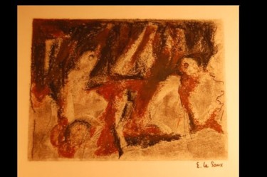 Peinture intitulée "Les Oiseaux" par Elitrompe, Œuvre d'art originale, Pastel