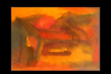 Peinture intitulée "Coucher de soleil (…" par Elitrompe, Œuvre d'art originale, Pastel