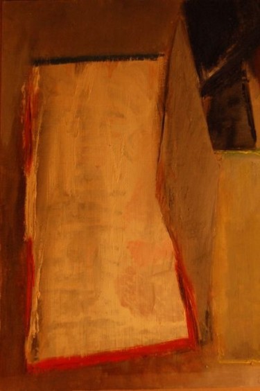 Peinture intitulée "Le Rideau" par Elitrompe, Œuvre d'art originale, Huile