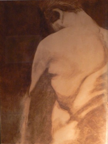 Painting titled "Le Boxeur manchot" by Elitrompe, Original Artwork, Oil