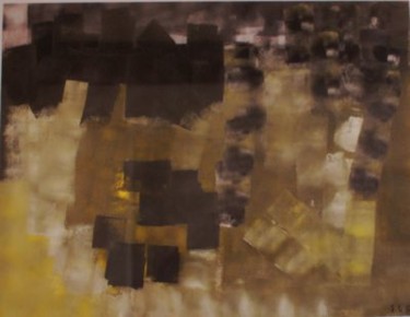 Peinture intitulée "Situer la verticali…" par Elitrompe, Œuvre d'art originale, Gouache