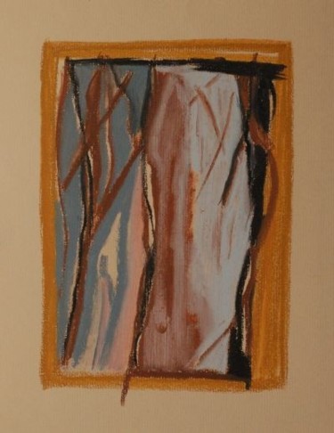 Peinture intitulée "Bois tordus" par Elitrompe, Œuvre d'art originale, Pastel