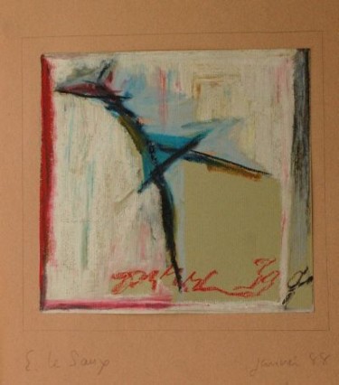 Painting titled "La Danseuse" by Elitrompe, Original Artwork, Pastel