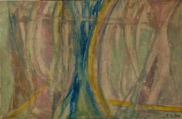 Peinture intitulée "Les Abysses de Bora…" par Elitrompe, Œuvre d'art originale, Pastel