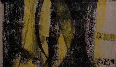 Peinture intitulée "Composition en blan…" par Elitrompe, Œuvre d'art originale, Huile