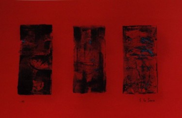 Gravures & estampes intitulée "3 petites abstracti…" par Elitrompe, Œuvre d'art originale
