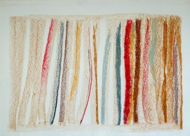 Peinture intitulée "Lignes" par Elitrompe, Œuvre d'art originale, Pastel