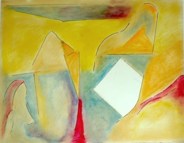 Peinture intitulée "Silhouettes" par Elitrompe, Œuvre d'art originale, Pastel