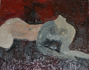 Peinture intitulée "La Femme sans tête" par Elitrompe, Œuvre d'art originale, Huile