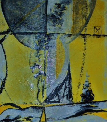 Peinture intitulée "Les Rouages provide…" par Elitrompe, Œuvre d'art originale, Huile