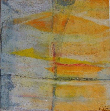 Peinture intitulée "Ciel de traîne" par Elitrompe, Œuvre d'art originale, Pastel