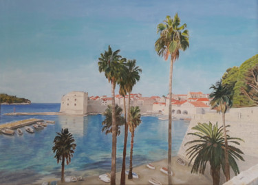 Malerei mit dem Titel "Dubrovnik old city…" von Elizabeta Štambuk, Original-Kunstwerk