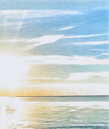 Fotografia intitolato "Sunset Ellison Bay…" da Elizabeth Austin, Opera d'arte originale, Fotografia manipolata