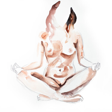"Breathe No. 2" başlıklı Tablo Elizabeth Becker tarafından, Orijinal sanat, Suluboya