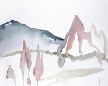 Peinture intitulée "Colorado No. 34" par Elizabeth Becker, Œuvre d'art originale, Aquarelle