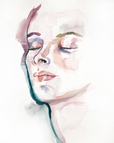 Painting titled "Evanescent No. 3" by Elizabeth Becker, Original Artwork, Watercolor