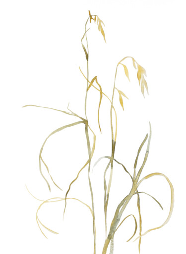 "Grass Study No. 6" başlıklı Tablo Elizabeth Becker tarafından, Orijinal sanat, Suluboya
