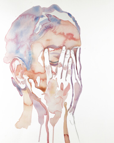 Peinture intitulée "Grief" par Elizabeth Becker, Œuvre d'art originale, Aquarelle