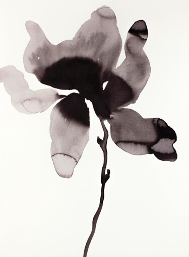 Painting titled "Magnolia No. 46" by Elizabeth Becker, Original Artwork, Ink