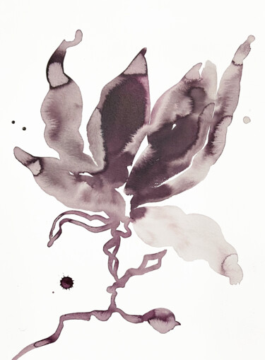 Картина под названием "Magnolia No. 53" - Elizabeth Becker, Подлинное произведение искусства, Чернила