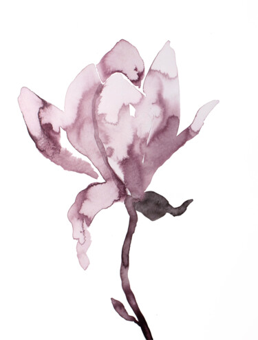 Картина под названием "Magnolia No. 64" - Elizabeth Becker, Подлинное произведение искусства, Чернила